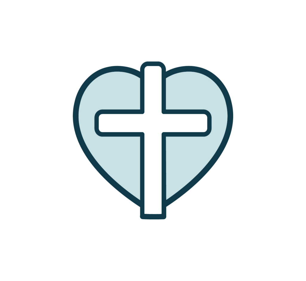 heart with cross icon