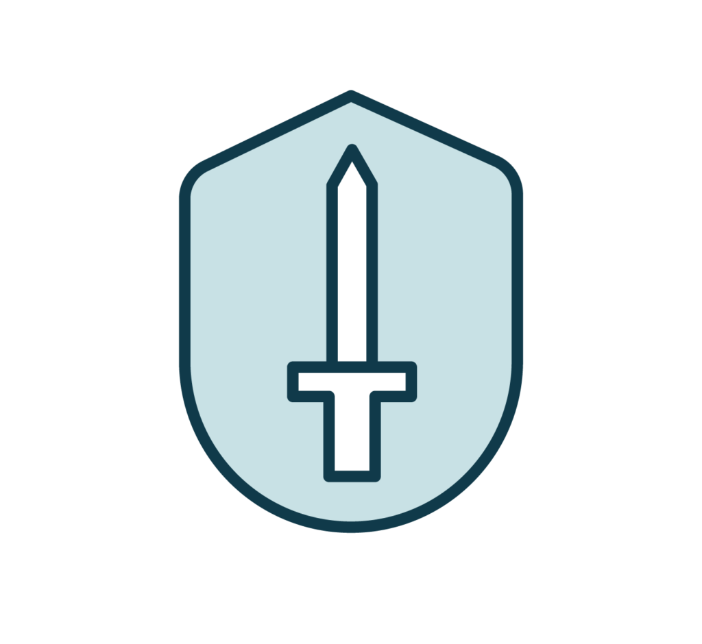 shield with sword icon