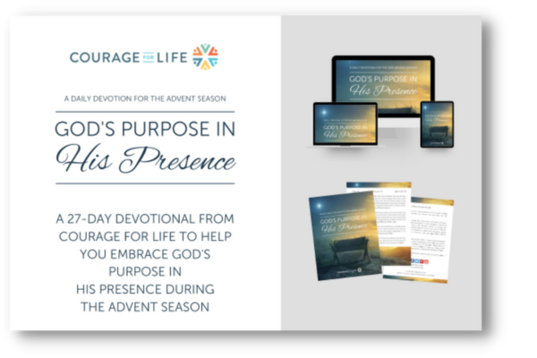 God's purpose in His Presence 27 day devotional during the advent season